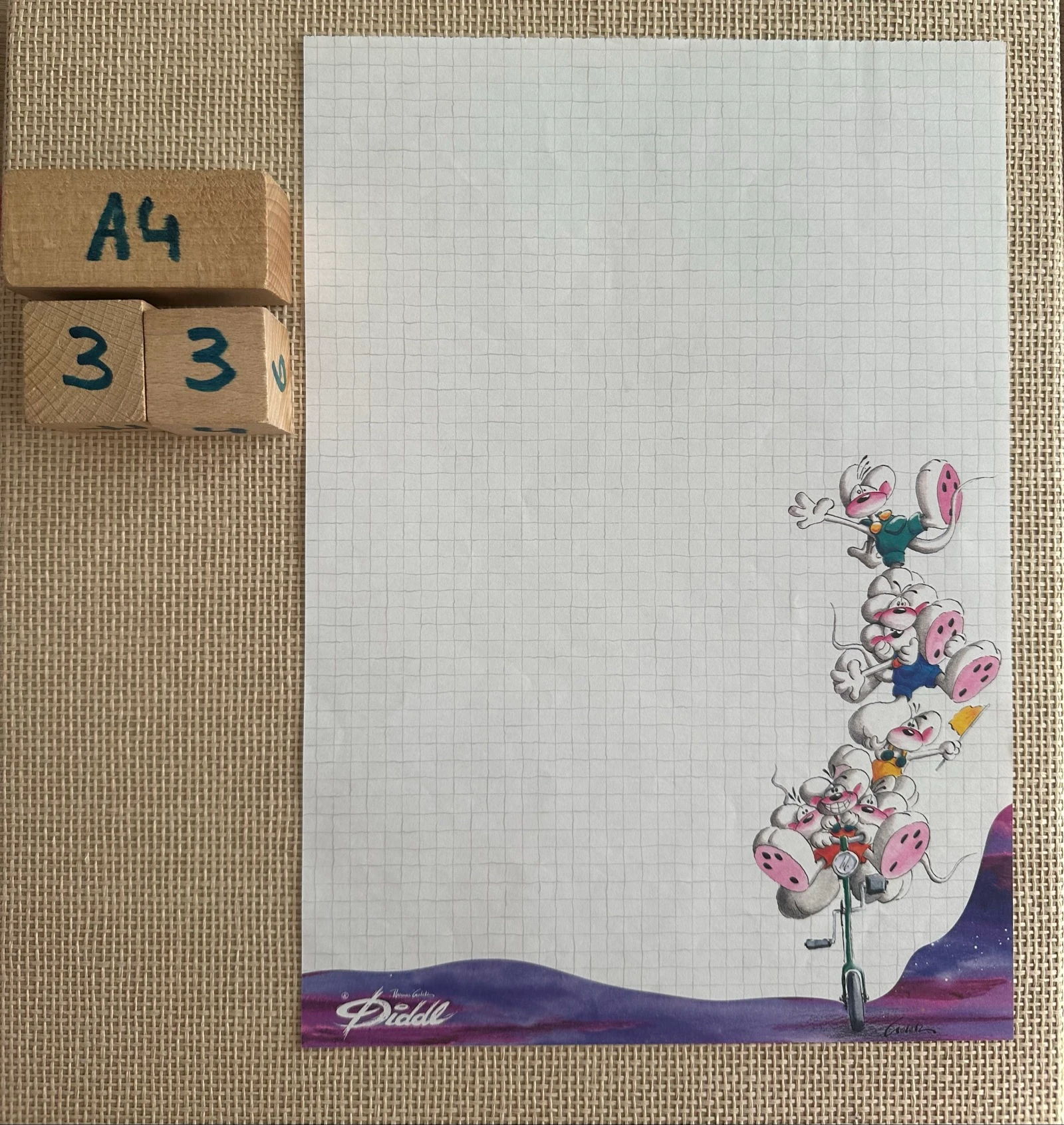 Diddl wit briefpapier A4 nr.